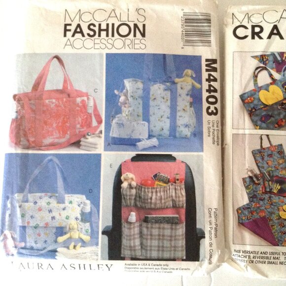 Baby Sewing Patterns Diaper Toiletry Bag Detachable Changing Pad Mat Organizer - Picture 2 of 5